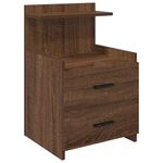 Casa si Gradina - Mobilier - Comode si corpuri - Noptiere - Noptiere 2 buc. cu 2 sertare, stejar maro, 40x36,5x62 cm - Infinity.ro