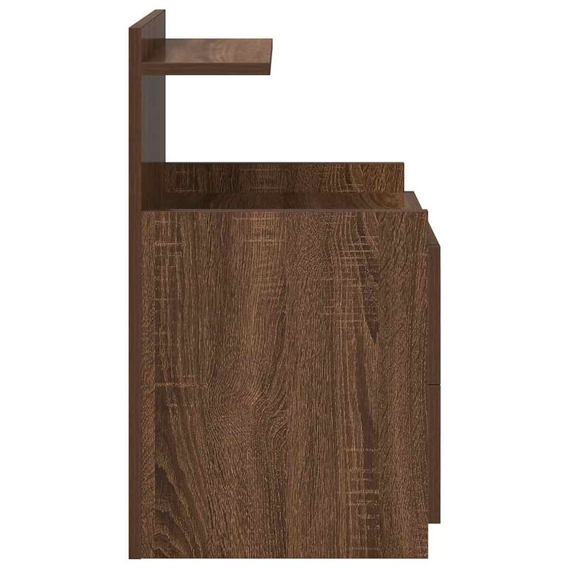 Casa si Gradina - Mobilier - Comode si corpuri - Noptiere - Noptiere 2 buc. cu 2 sertare, stejar maro, 40x36,5x62 cm - Infinity.ro