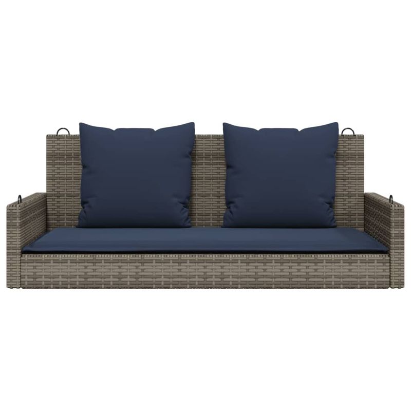 Casa si Gradina - Gradina si terasa - Balansoare si hamace - Balansoare - Balansoar cu perne gri 119x56x48 cm, poliratan - Infinity.ro