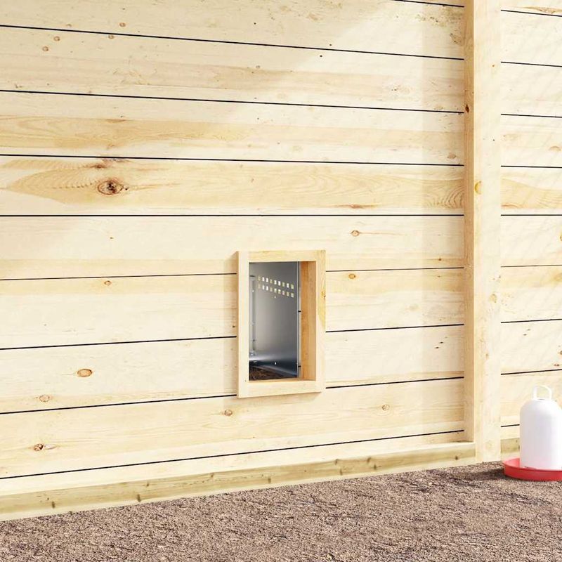 Petshop - Accesorii petshop - Culcusuri si custi - Custi interior si exterior - Cuib pentru gaini cu 1 compartiment si picioare, otel galvanizat - Infinity.ro