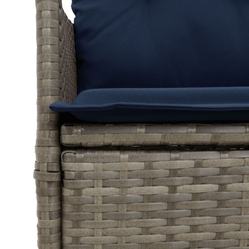 Casa si Gradina - Gradina si terasa - Mobilier exterior - Canapele si fotolii gradina - Canapea extensibila de gradina cu 2 locuri și masa, poliratan, model fără suport de picioare - Infinity.ro
