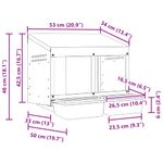 Petshop - Accesorii petshop - Culcusuri si custi - Custi interior si exterior - Cuibar pentru gaini cu 2 compartimente, montat pe perete, otel galvanizat - Infinity.ro