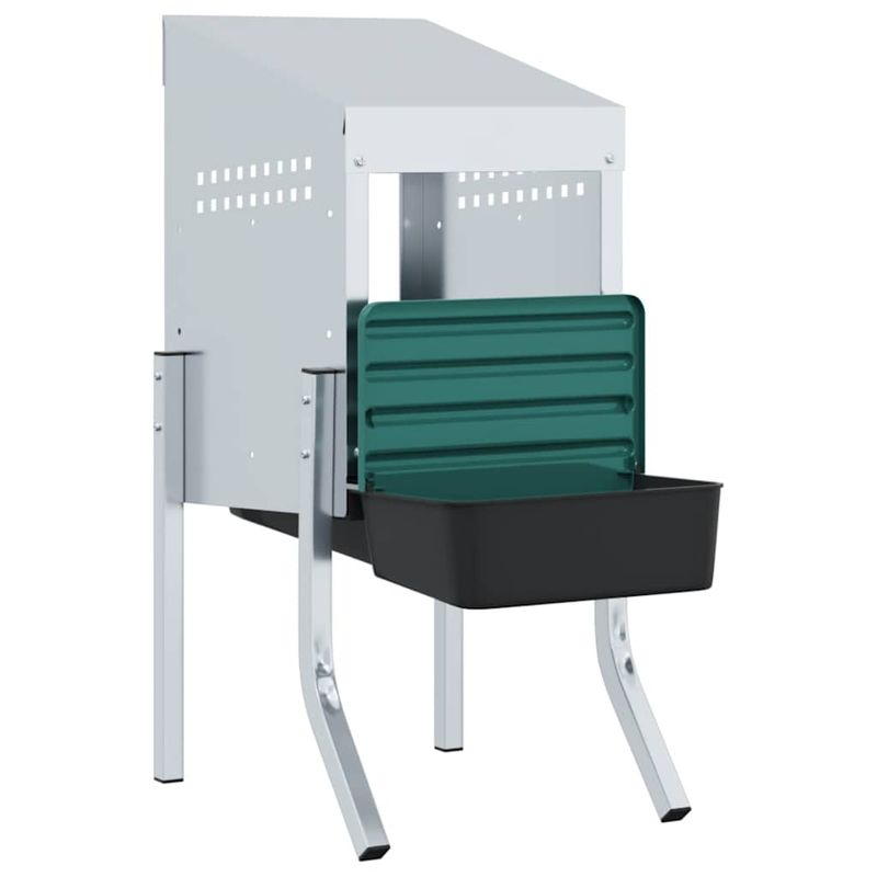 Petshop - Accesorii petshop - Culcusuri si custi - Custi interior si exterior - Cuib pentru gaini cu 1 compartiment si picioare, otel galvanizat - Infinity.ro