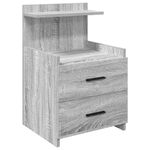 Casa si Gradina - Mobilier - Comode si corpuri - Noptiere - Noptiere 2 buc. cu 2 sertare gri Sonoma 40x36,5x62 cm - Infinity.ro