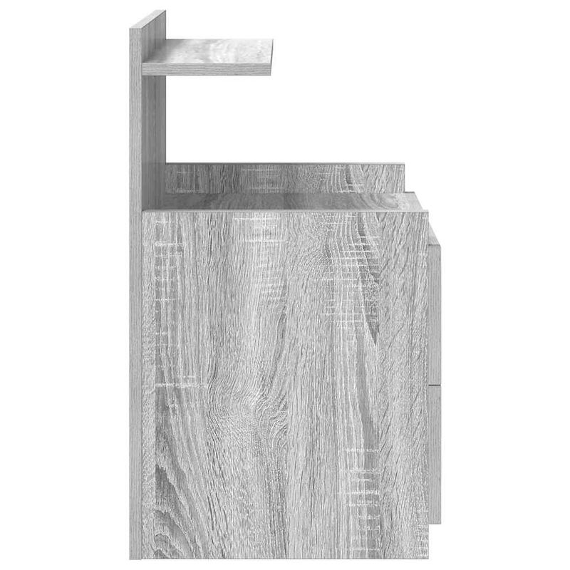 Casa si Gradina - Mobilier - Comode si corpuri - Noptiere - Noptiere 2 buc. cu 2 sertare gri Sonoma 40x36,5x62 cm - Infinity.ro