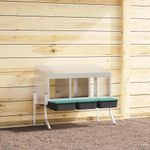 Petshop - Accesorii petshop - Culcusuri si custi - Custi interior si exterior - Cuib pentru gaini cu 3 compartimente si picioare, otel galvanizat - Infinity.ro