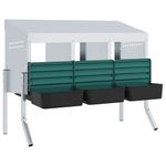 Petshop - Accesorii petshop - Culcusuri si custi - Custi interior si exterior - Cuib pentru gaini cu 3 compartimente si picioare, otel galvanizat - Infinity.ro