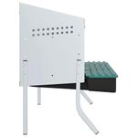 Petshop - Accesorii petshop - Culcusuri si custi - Custi interior si exterior - Cuib pentru gaini cu 3 compartimente si picioare, otel galvanizat - Infinity.ro