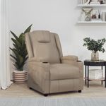 Casa si Gradina - Mobilier - Scaune si fotolii - Fotolii - Fotoliu rabatabil, cappuccino, piele ecologica - Infinity.ro