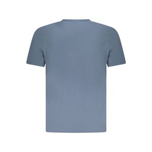 Norway Tricou barbati cu imprimeu cu logo si decolteu la baza gatului, Gri inchis,