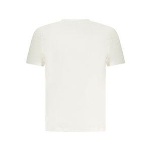 Norway Tricou barbati din bumbac cu logo text, regular fit, alb,