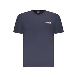 Norway Tricou barbati din bumbac cu logo text, regular fit, bleumarin,