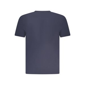 Norway Tricou barbati din bumbac cu logo text, regular fit, bleumarin,