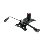 Casa si Gradina - Mobilier - Feronerie si accesorii mobila - Set placuta balans metalica, 25 cm x 15 cm si cilindru piston, gaz, pentru scaune birou, negru, 35 cm - Infinity.ro
