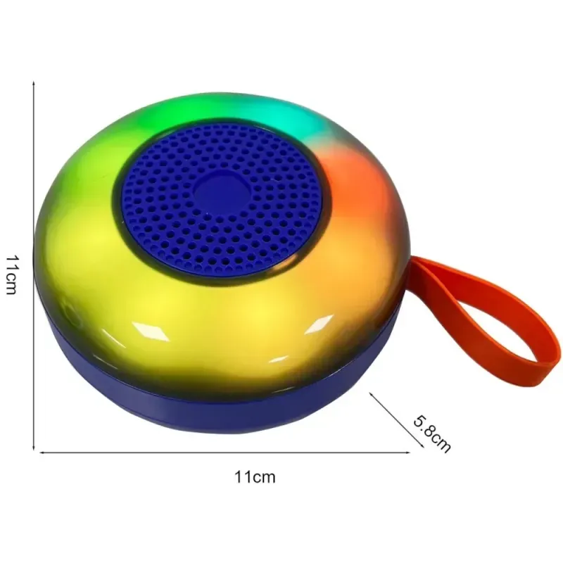 TV, Audio-Video si Foto - Portabile audio - Boxe portabile - Boxa Portabila Wireless ABYZ 5W 1200mAh Bluetooth LED RGB Disco Rezistenta la Stropi MicroSD Model Compact - Infinity.ro