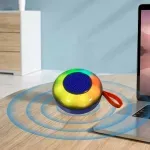 TV, Audio-Video si Foto - Portabile audio - Boxe portabile - Boxa Portabila Wireless ABYZ 5W 1200mAh Bluetooth LED RGB Disco Rezistenta la Stropi MicroSD Model Compact - Infinity.ro