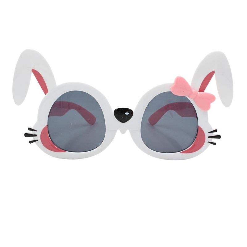 Fashion, accesorii si bijuterii - Copii - Accesorii copii - Ochelari de soare copii - Ochelari de soare pentru copii, model iepuras cu urechi si fundita roz - Infinity.ro