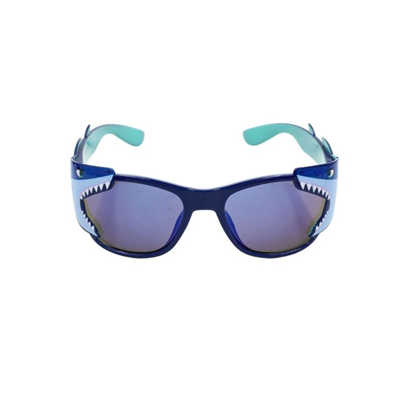 Fashion, accesorii si bijuterii - Copii - Accesorii copii - Ochelari de soare copii - Ochelari de soare pentru copii, model dinozaur cu dinti si rame albastre - Infinity.ro