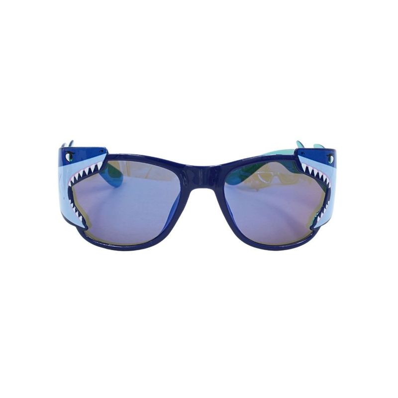 Fashion, accesorii si bijuterii - Copii - Accesorii copii - Ochelari de soare copii - Ochelari de soare pentru copii, model dinozaur cu dinti si rame albastre - Infinity.ro