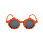 Fashion, accesorii si bijuterii - Copii - Accesorii copii - Ochelari de soare copii - Ochelari de soare pentru copii, model rame rotunde portocalii cu lentile mobile - Infinity.ro