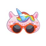 Fashion, accesorii si bijuterii - Copii - Accesorii copii - Ochelari de soare copii - Ochelari de soare pentru copii, model rame rotunde portocalii cu lentile mobile - Infinity.ro