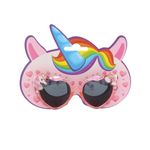 Fashion, accesorii si bijuterii - Copii - Accesorii copii - Ochelari de soare copii - Ochelari de soare pentru copii, model inima roz cu sclipici, unicorn si curcubeu decorativ - Infinity.ro