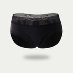 Fashion, accesorii si bijuterii - Femei - Lenjerie si pijamale femei - Lenjerie intima femei - Chiloti Menstruali cu Dantela Geometrica - S, Negru - Infinity.ro