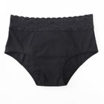 Fashion, accesorii si bijuterii - Femei - Lenjerie si pijamale femei - Lenjerie intima femei - Chiloti Menstruali 100% Bumbac Eva - S, Negru - Infinity.ro