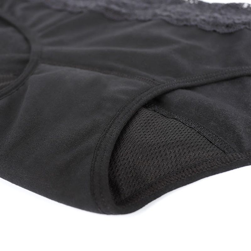 Fashion, accesorii si bijuterii - Femei - Lenjerie si pijamale femei - Lenjerie intima femei - Chiloti Menstruali 100% Bumbac Eva - S, Negru - Infinity.ro