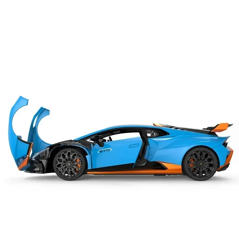 Jucarii, Copii si Bebe - Jucarii si jocuri - Vehicule si jucarii cu telecomanda - Masinute - Masina Cu Telecomanda Lamborghini Huracan Sto Albastru Scara 1 La 14 - Infinity.ro