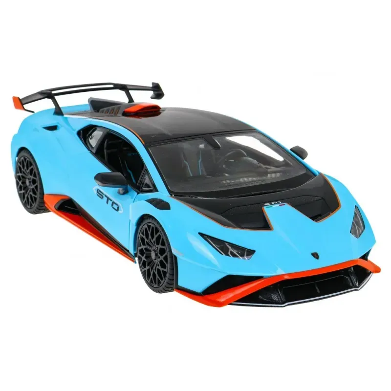 Jucarii, Copii si Bebe - Jucarii si jocuri - Vehicule si jucarii cu telecomanda - Masinute - Masina Cu Telecomanda Lamborghini Huracan Sto Albastru Scara 1 La 14 - Infinity.ro