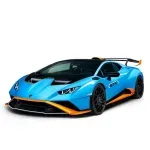 Jucarii, Copii si Bebe - Jucarii si jocuri - Vehicule si jucarii cu telecomanda - Masinute - Masina Cu Telecomanda Lamborghini Huracan Sto Albastru Scara 1 La 14 - Infinity.ro