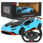 Jucarii, Copii si Bebe - Jucarii si jocuri - Vehicule si jucarii cu telecomanda - Masinute - Masina Cu Telecomanda Lamborghini Huracan Sto Albastru Scara 1 La 14 - Infinity.ro