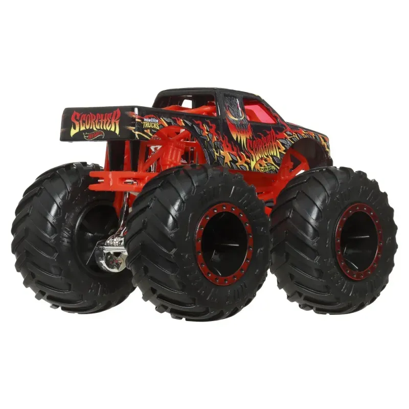 Jucarii, Copii si Bebe - Jucarii si jocuri - Vehicule si jucarii cu telecomanda - Masinute - Hot Wheels Monster Truck Si Masinuta Metalica Scorcher - Infinity.ro
