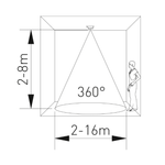 Casa si Gradina - Electrice - Smart Home - Centrale si module smart home - Senzor de Miscare, GTV, Unghi de Functionare 360°, Raza de Actiune 15m, max 1.200W, 220-240V, 50-60HZ, Alb - Infinity.ro