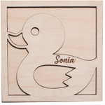 Casa si Gradina - Decoratiuni - Decoratiuni perete - Decor Personalizat Rata Blank HH1613 din lemn pentru Licheni - 20 x 20 cm - Infinity.ro