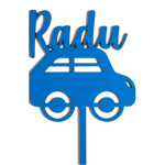 Casa si Gradina - Decoratiuni - Decoratiuni petrecere - Accesorii pentru petrecere - Topper din Lemn HH1585 Personalizat Aniversare Masina - 14 x 21 cm - Infinity.ro