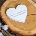 Fashion, accesorii si bijuterii - Femei - Bijuterii femei - Cutii bijuterii - Cutie de Bijuterii Verighete Personalizata HH1602 din Lemn Alba Inima 14x12 cm - Infinity.ro