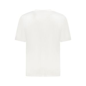U.S. Grand POLO Tricou barbati cu imprimeu din bumbac, regular fit, alb,