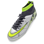 Sport si Outdoor - Echipament Sportiv - Incaltaminte sport - Pantofi sport - Ghete de fotbal Sky Wing C9838, cu glezniera si crampoane, pentru iarba sau sintetic 33 argintiu - Infinity.ro