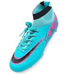 Sport si Outdoor - Echipament Sportiv - Incaltaminte sport - Pantofi sport - Ghete de fotbal Sky Wing C9838, cu glezniera si crampoane, pentru iarba sau sintetic 39 turcoaz - Infinity.ro