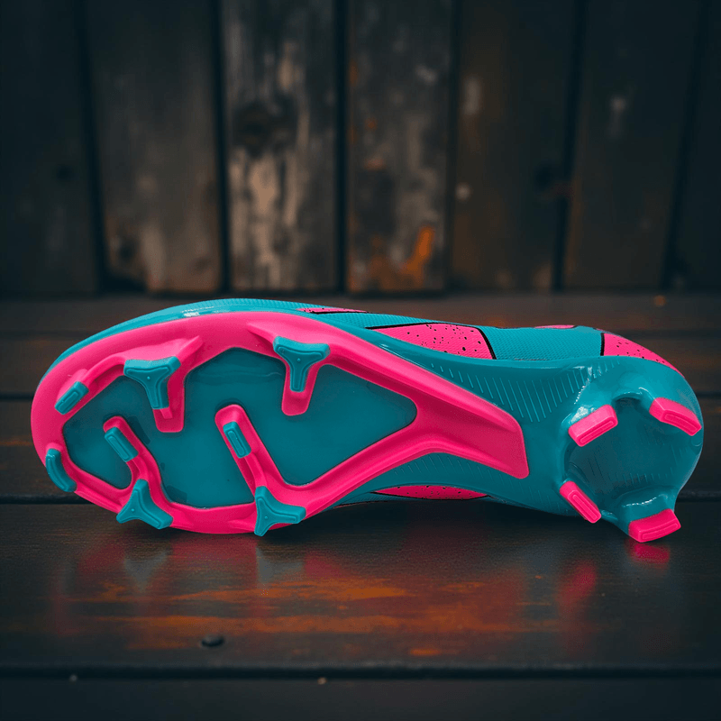 Sport si Outdoor - Echipament Sportiv - Incaltaminte sport - Pantofi sport - Ghete de fotbal Sky Wing C9838, cu glezniera si crampoane, pentru iarba sau sintetic 32 turcoaz - Infinity.ro