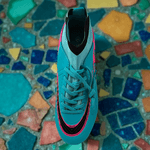 Sport si Outdoor - Echipament Sportiv - Incaltaminte sport - Pantofi sport - Ghete de fotbal Sky Wing C9838, cu glezniera si crampoane, pentru iarba sau sintetic 32 turcoaz - Infinity.ro