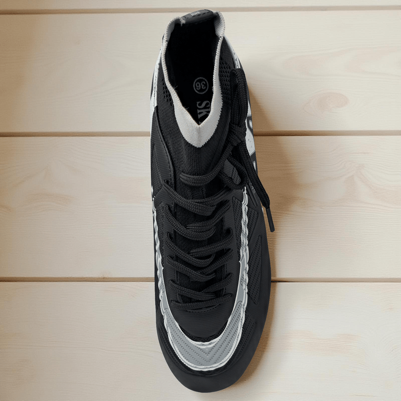 Sport si Outdoor - Echipament Sportiv - Incaltaminte sport - Pantofi sport - Ghete de fotbal Sky Wing C9838, cu glezniera si crampoane, pentru iarba sau sintetic 32 negru - Infinity.ro