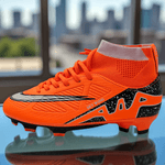 Sport si Outdoor - Echipament Sportiv - Incaltaminte sport - Pantofi sport - Ghete de fotbal Sky Wing C9838, cu glezniera si crampoane, pentru iarba sau sintetic 34 portocaliu - Infinity.ro