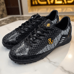 Sport si Outdoor - Echipament Sportiv - Incaltaminte sport - Pantofi sport - Ghete de fotbal Sky Wing, 9895 pentru teren sintetic, cusute in varf 38 negru - Infinity.ro