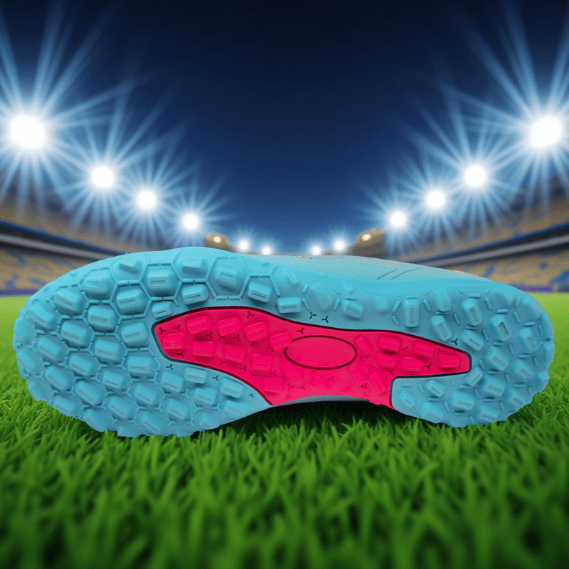 Sport si Outdoor - Echipament Sportiv - Incaltaminte sport - Pantofi sport - Ghete de fotbal Sky Wing, 9895 pentru teren sintetic, cusute in varf 39 turcoaz - Infinity.ro