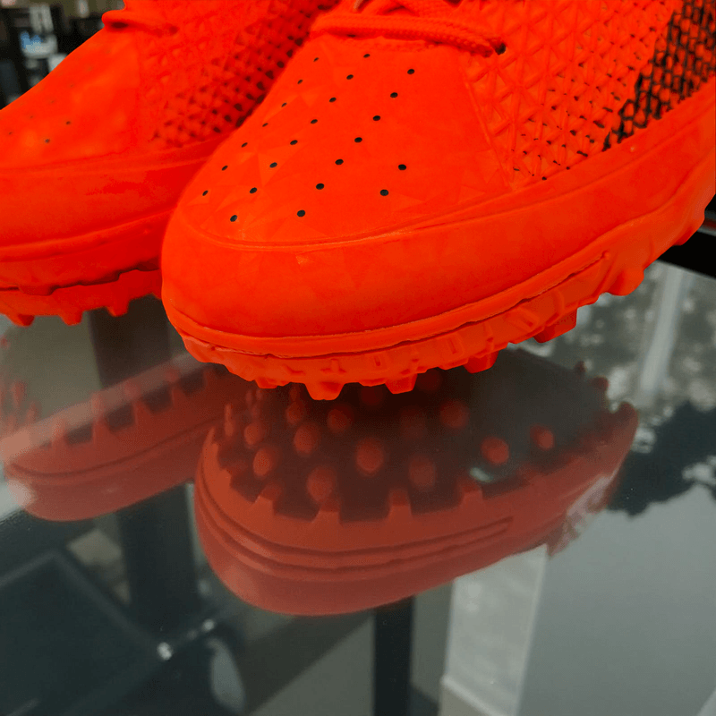 Sport si Outdoor - Echipament Sportiv - Incaltaminte sport - Pantofi sport - Ghete de fotbal Sky Wing, 9895 pentru teren sintetic, cusute in varf 38 portocaliu - Infinity.ro