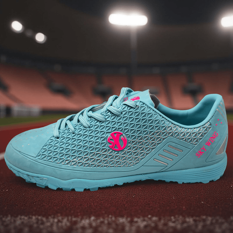Sport si Outdoor - Echipament Sportiv - Incaltaminte sport - Pantofi sport - Ghete de fotbal Sky Wing, 9895 pentru teren sintetic, cusute in varf 38 turcoaz - Infinity.ro
