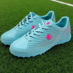 Sport si Outdoor - Echipament Sportiv - Incaltaminte sport - Pantofi sport - Ghete de fotbal Sky Wing, 9895 pentru teren sintetic, cusute in varf 38 turcoaz - Infinity.ro